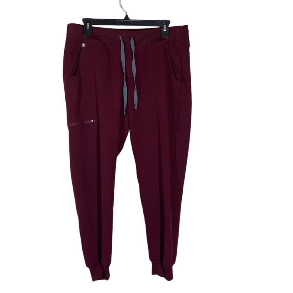 Figs Burgundy Scrub Pants